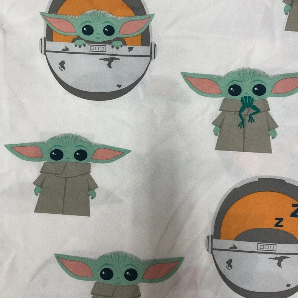 Star Wars Kids The Mandalorian Baby‎ Yoda Twin Fitted Sheet Set Bedding Set